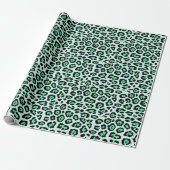 Stilvolle Leopardenmuster Aqua Fun Geschenkpapier (Ungerollt)