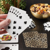 Stilvolle Leopardenmuster fesselnd Spielkarten (In Situ)