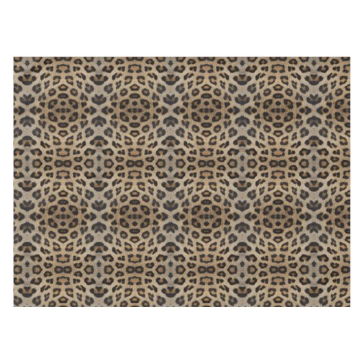 Stilvolle Leopardenmuster Tischdecke (Vorderseite (Horizontal))
