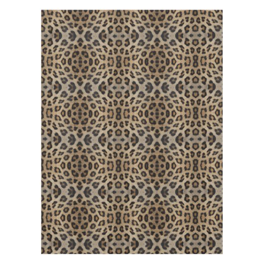 Stilvolle Leopardenmuster Tischdecke (Vorderseite)