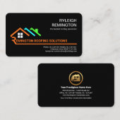 Stilvolle Letter-R Dachkonstruktion Visitenkarte (Vorne/Hinten)