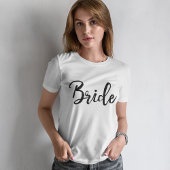 Stilvolle Lettering Brush Typografie | Braut T-Shirt