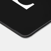 Stilvolle Liebe Design Weißer Text Schwarzer Hinte Schreibtischunterlage (Ecke)