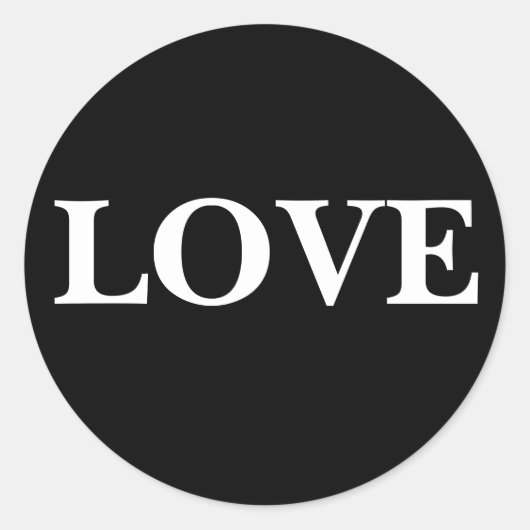 Stilvolle Liebe Einladungskleber Runder Aufkleber (Vorderseite)