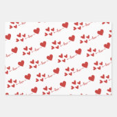 Stilvolle Liebe Geschenkpapier Set (Vorderseite 2)