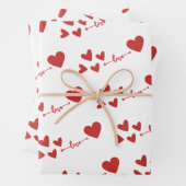 Stilvolle Liebe Geschenkpapier Set (Beispiel)