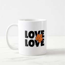 Stilvolle Liebe Herbst Kaffeetasse