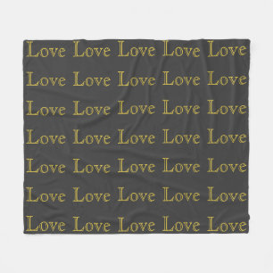Stilvolle Liebe-Hochzeit in Gold Gray Fleecedecke