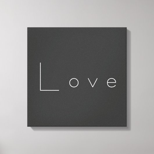 Stilvolle Liebe-Hochzeit in Grau Leinwanddruck (Vorderseite)