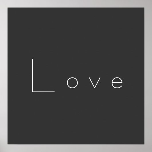 Stilvolle Liebe-Hochzeit in Grau Poster (Vorne)