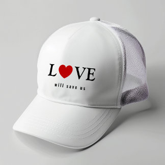 Stilvolle Liebe Rette uns Truckerkappe