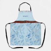 Stilvolle Light Blue Spring Schürze (Vorderseite)