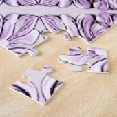 Stilvolle lila Blumen Puzzle (Seite)