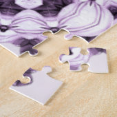 Stilvolle lila Blumen Puzzle (Seite)