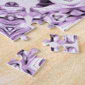 Stilvolle lila Blumen Puzzle (Seite)