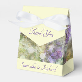 Stilvolle Lila Blüte Geschenkschachtel