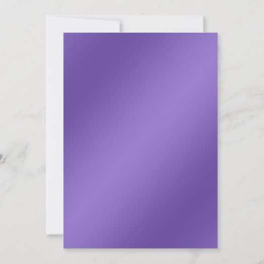 Stilvolle Lila Flora Save the Date (Rückseite)