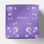 Stilvolle Lila Floral Favor Box Geschenkschachtel (Oben)