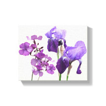 Stilvolle, lila Iris-Blume, digitale Kunst