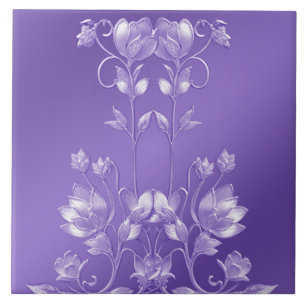 Stilvolle Lila Keramik Fliese