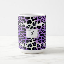 Stilvolle Lila Leopard Animal Print Personalisiert