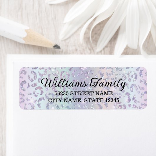 stilvolle lila Leopard-Glitzer luxuriös und modern (Insitu)