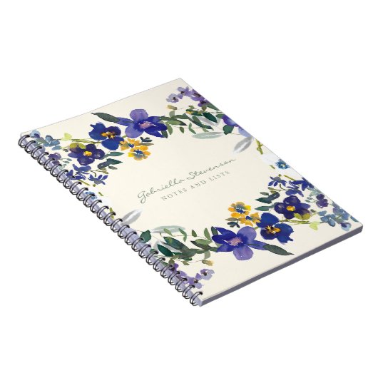 Stilvolle Lila Orchideenreste Personalisiert Notizblock (Rechte Seite)