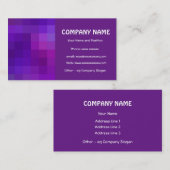 Stilvolle Lila und dunkelblaue Visitenkarte (Vorne/Hinten)