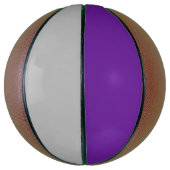 Stilvolle Lila und metallische Silber Custom Sport Basketball (Vertikal)