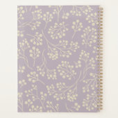 Stilvolle Lilac Floral Pattern Modernes Personalis Planer (Rückseite)