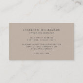 Stilvolle Lilac und Gold Chic Monogram Visitenkarte (Rückseite)