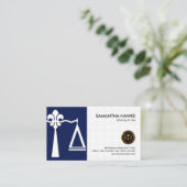 Stilvolle Lilien-Gerechtigkeit stuft elegantes Visitenkarte (Stehend Vorderseite)