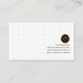 Stilvolle Lilien-Gerechtigkeit stuft elegantes Visitenkarte (Rückseite)