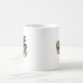 Stilvolle Linie Art Sepia Piano Kaffeetasse (Mittel)