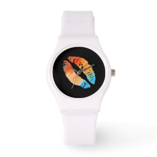 Stilvolle Lippen #8 Armbanduhr