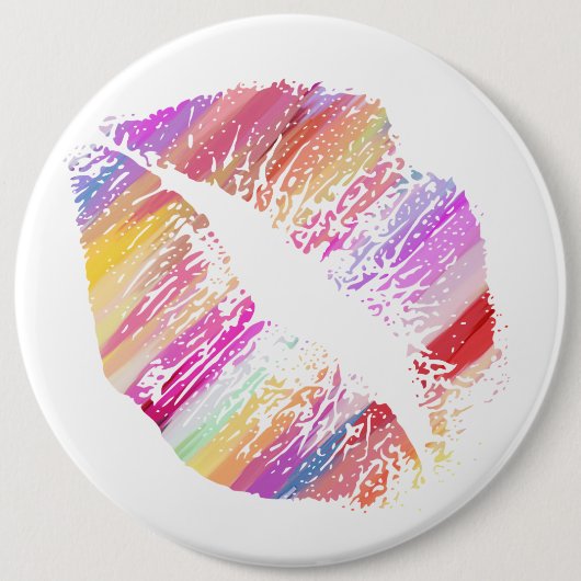 Stilvolle Lips #10 Button (Vorderseite)