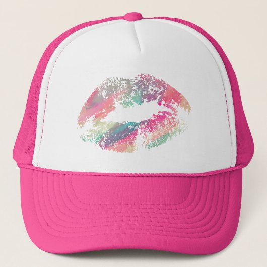 Stilvolle Lips #10 Truckerkappe (Vorderseite)