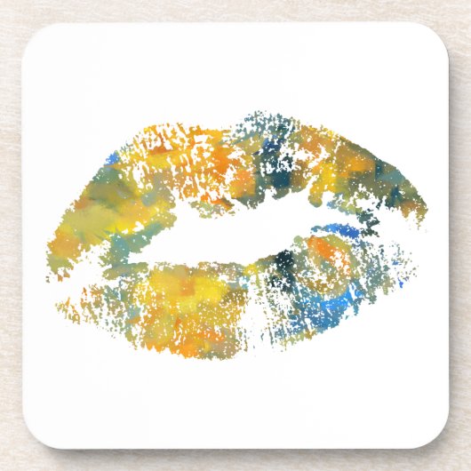 Stilvolle Lips #10 Untersetzer (Vorderseite)