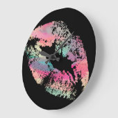 Stilvolle Lips #14 Große Wanduhr (Winkel)