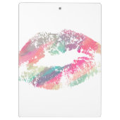 Stilvolle Lips #14 Klemmbrett (Rückseite)