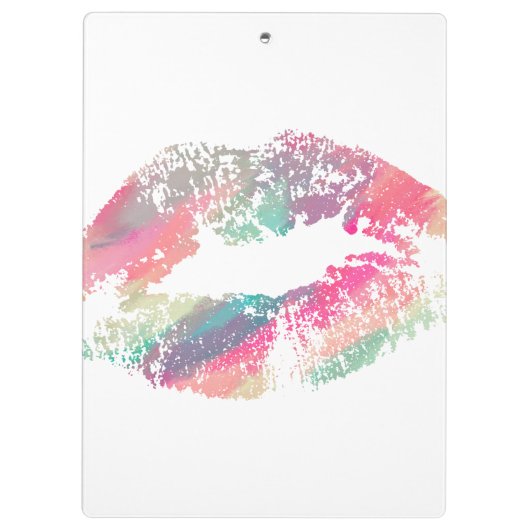 Stilvolle Lips #14 Klemmbrett (Rückseite)