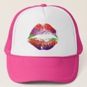 Stilvolle Lips #14 Truckerkappe (Vorderseite)