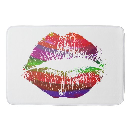 Stilvolle Lips #15 Badematte (Vorderseite)