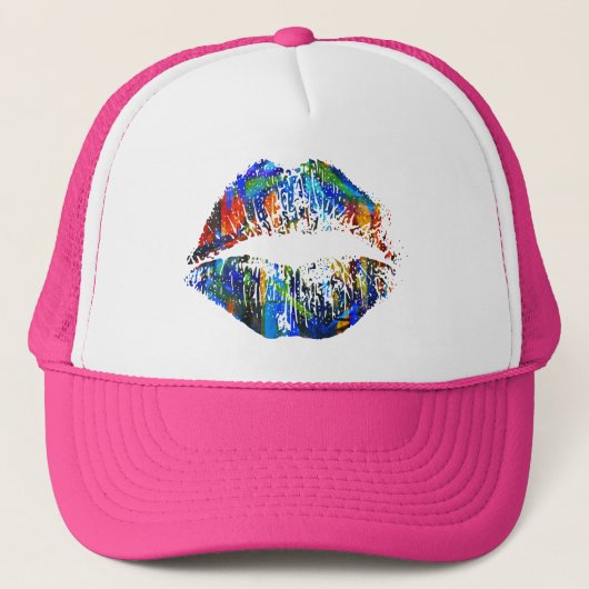 Stilvolle Lips #15 Truckerkappe (Vorderseite)