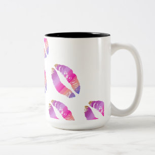 Stilvolle Lips #15 Zweifarbige Tasse
