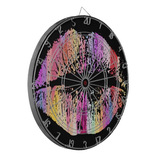 Stilvolle Lips #20 Dartscheibe (Vorderseite Links)