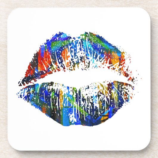 Stilvolle Lips #20 Untersetzer (Vorderseite)