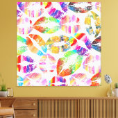 Stilvolle Lips #2 Leinwanddruck (Insitu (Wohnzimmer))