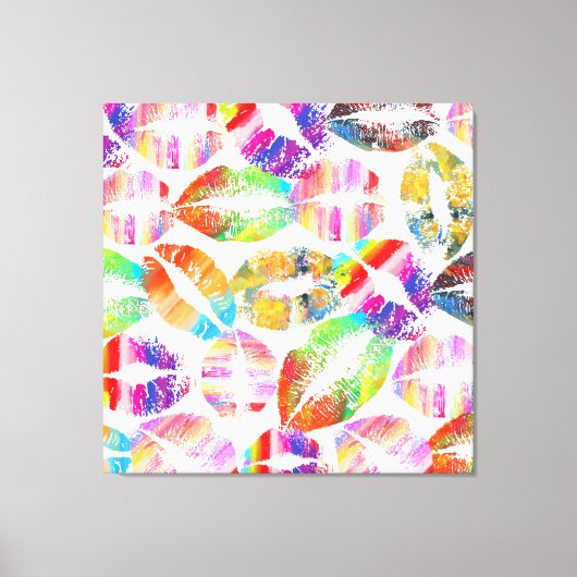 Stilvolle Lips #2 Leinwanddruck (Vorderseite)