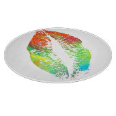 Stilvolle Lips #2 Schneidebrett (Ecke)